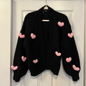 Anthropologie Heart Cardigan